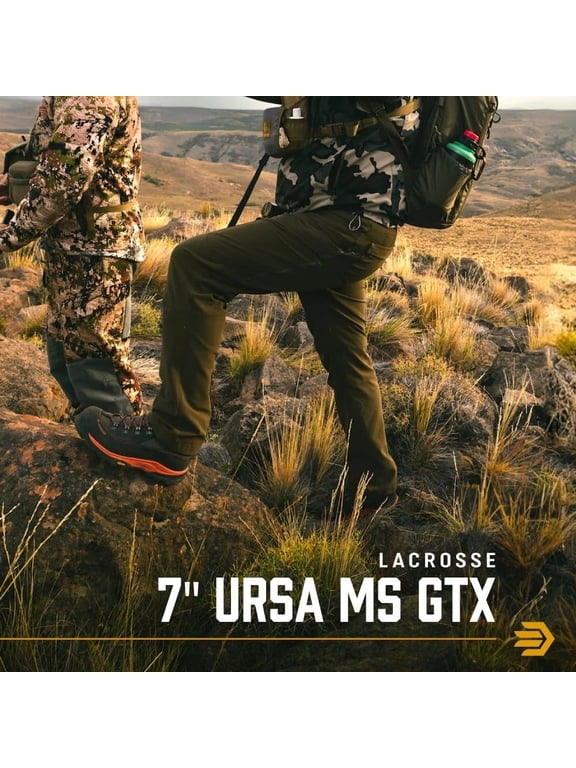 LaCrosse Mens 7" Ursa MS GORE-TEX Waterproof Hiking Boot Brown/Gold - 533611 BROWN/GOLD