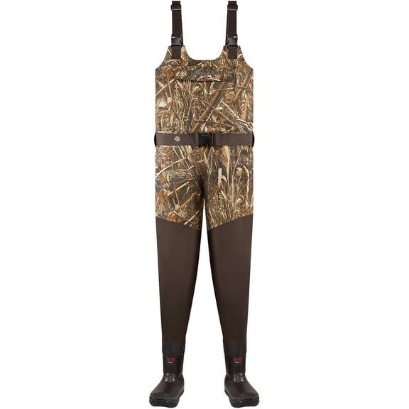 Lacrosse Wetlands Insulated Wader, Realtree Max-5 Camo, 1600G Thinsulate, Size 12 Stout, Breathable Nylon, Waterproof (736121-12-Stout)