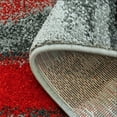 thumbnail image 1 of LaDole Rugs  Copper Abstract Area Rug Red Black Grey 5'2" x 7'3" (160cm x 220cm) 5' x 8' Living Room, Bedroom, Patio, 1 of 5