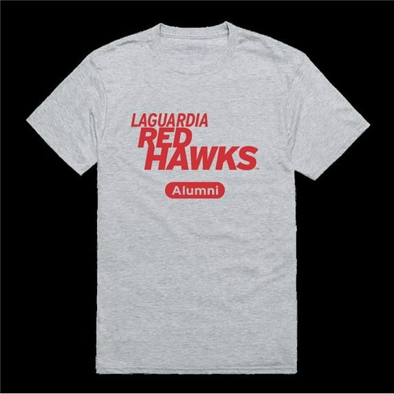 LaGuardia Community College Red Hawks Alumni T-Shirt, Heather Grey - Extra Large