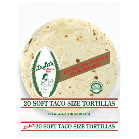 LaLa's Flour Tortillas, Soft Taco Size, 20 Count