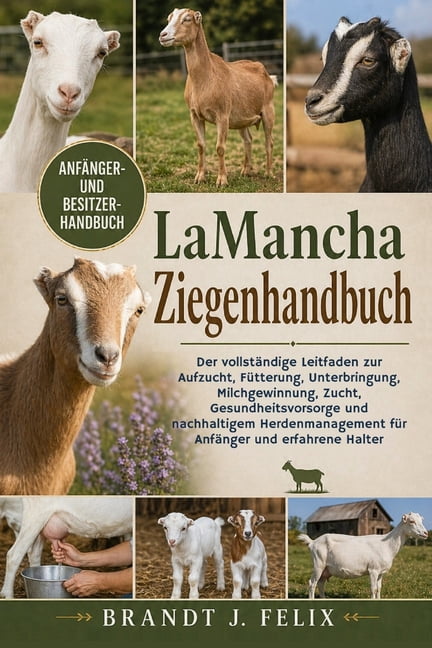 LaMancha-Ziegenhandbuch: Der vollstÃ¤ndige Leitfaden zur Aufzucht, FÃ¼tterung, Unterbringung, Milchgewinnung, Zucht, Gesun, (Paperback)