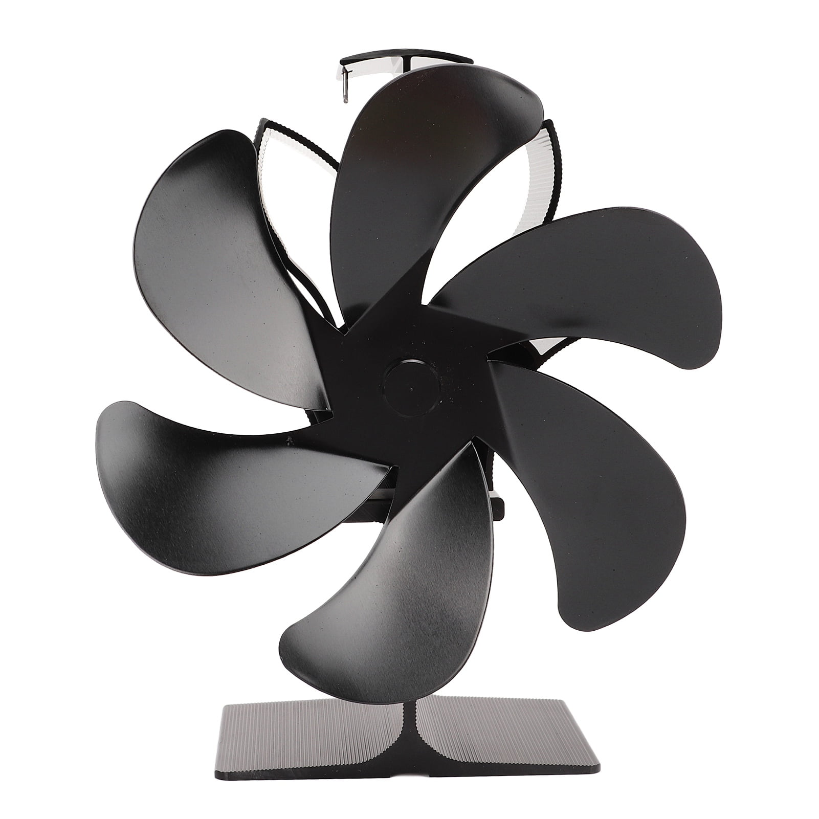 LaMaz 6 Blade Stove Eco Fan Black High Temperature Resistant Self