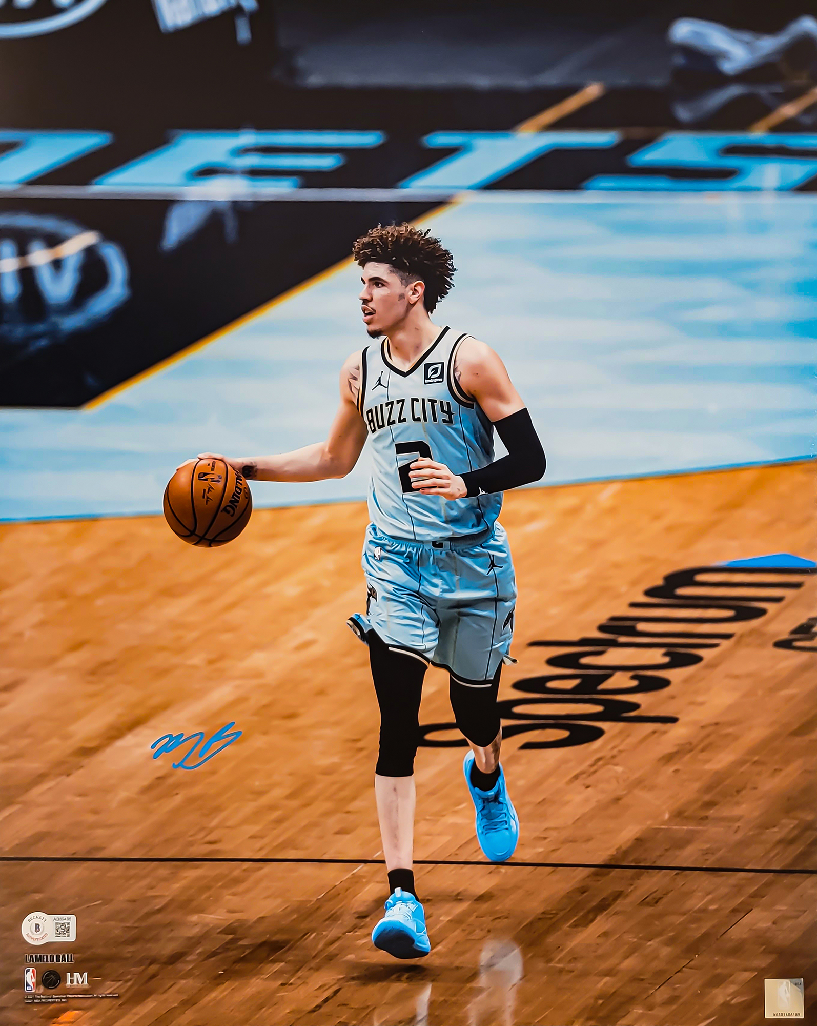 Camiseta 2023NBA Charlotte Hornets 1 LaMelo Ball 2023 Teal De Basquete