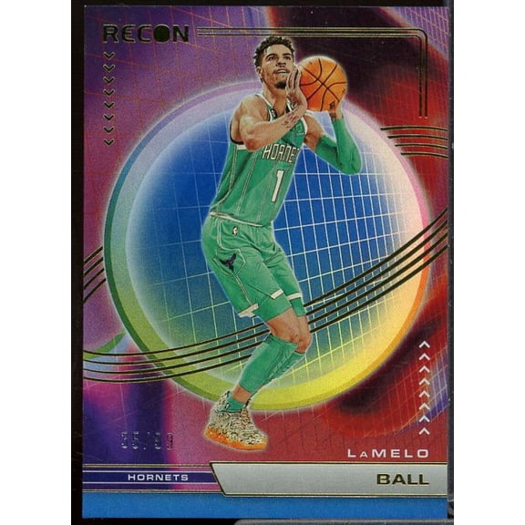 LaMelo Ball Card 2022-23 Panini Recon Holo Blue #154