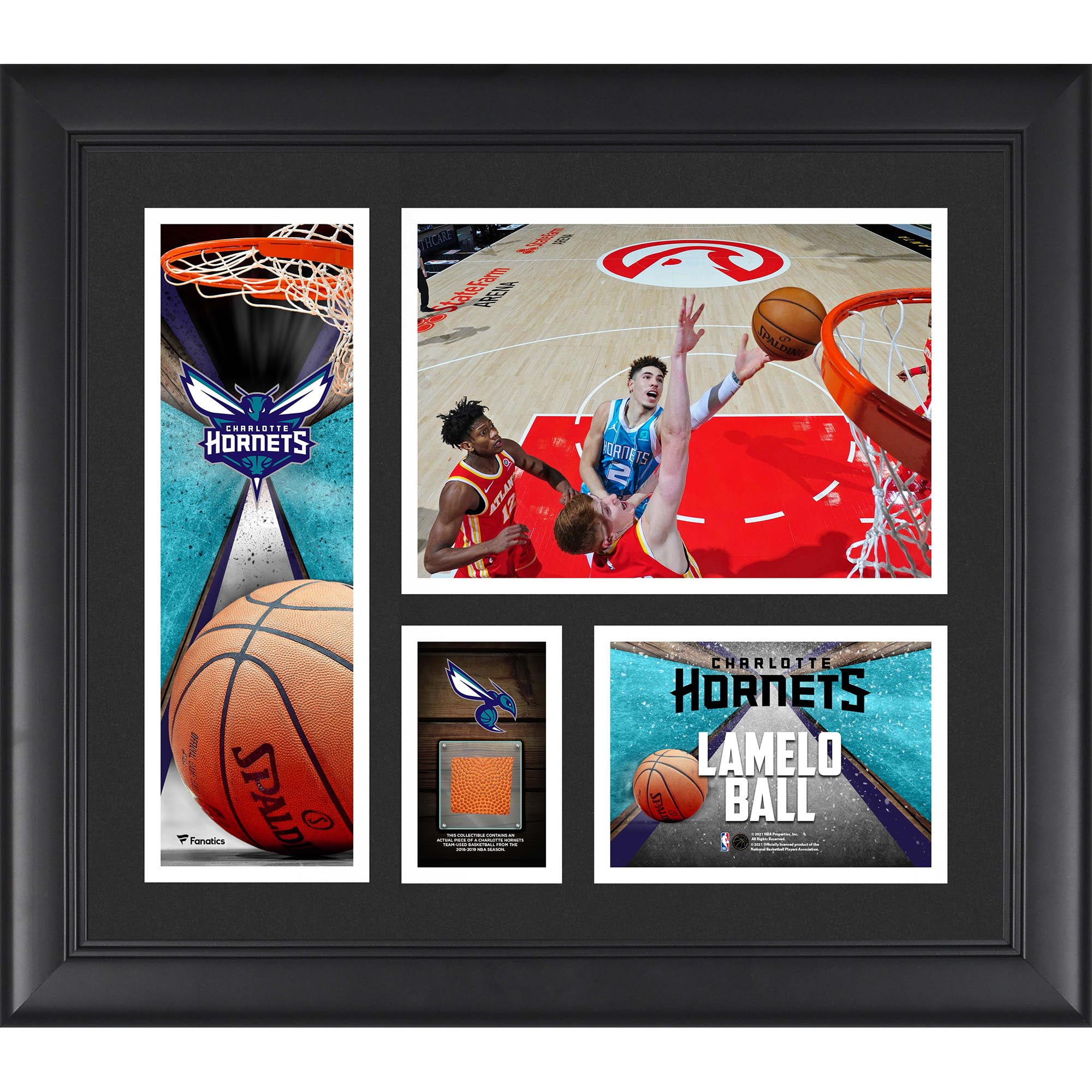 LaMelo Ball Charlotte Hornets Framed 15'' x 17'' Player Collage with a  Piece of Team-Used Basketball 
