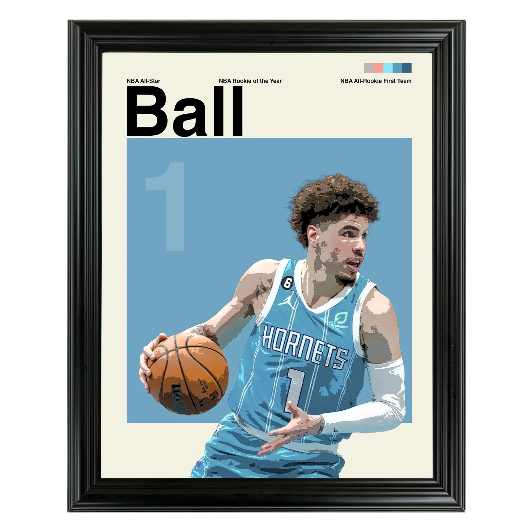 LaMelo Ball Framed Sports Art Photo by Thomas Maxwell