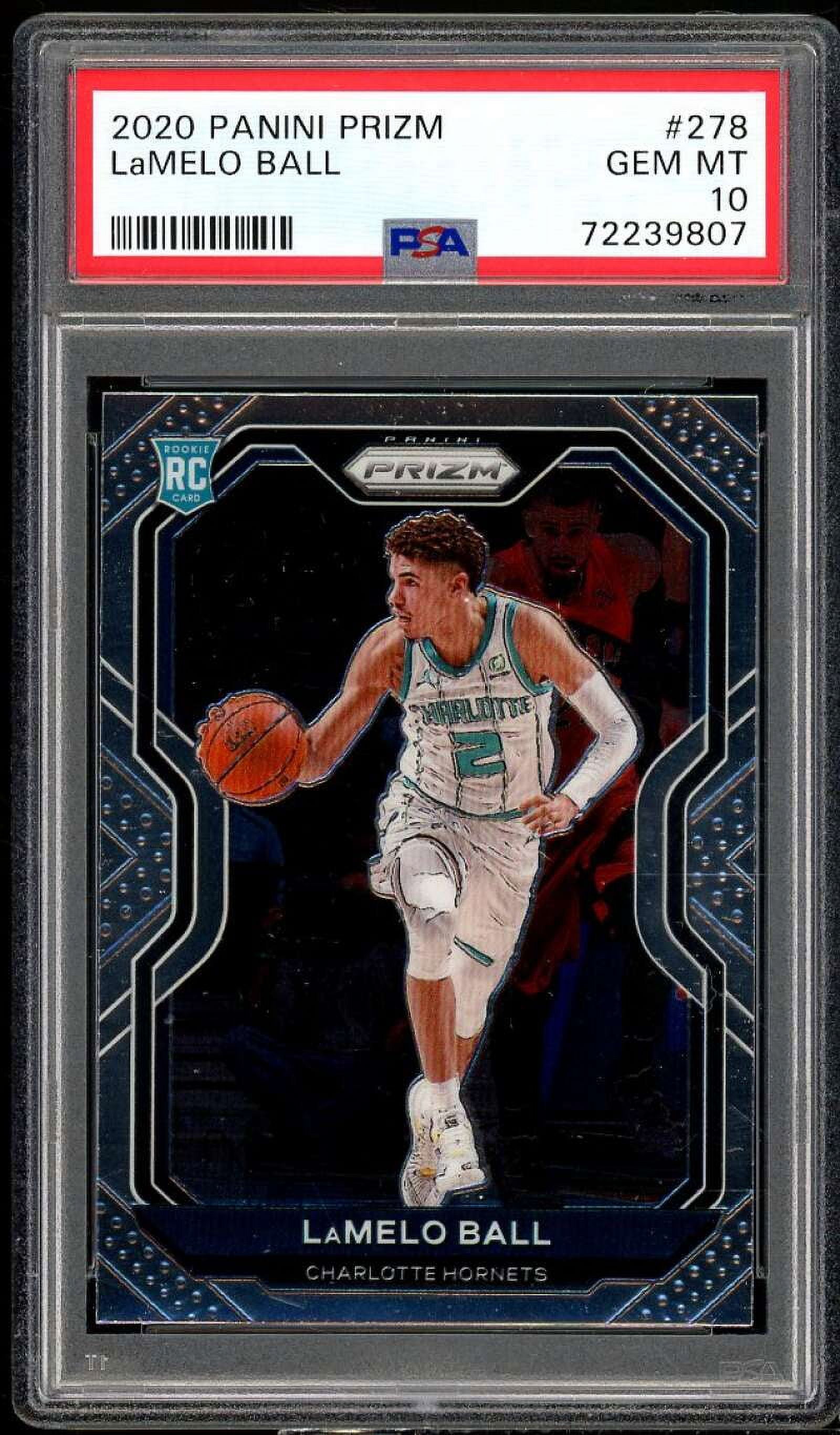 LaMelo Ball Rookie Card 202021 Panini Prizm 278 PSA 10