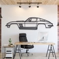 thumbnail image 1 of LaModaHome 1967 Corvette Stingray 427 Metal Silhouette Wall Art, 1 of 5