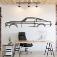 thumbnail image 1 of LaModaHome 1967 Mustang Metal Silhouette Wall Art, 1 of 5