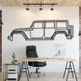 thumbnail image 1 of LaModaHome 2012 Wrangler Rubicon Metal Silhouette Wall Art, 1 of 5