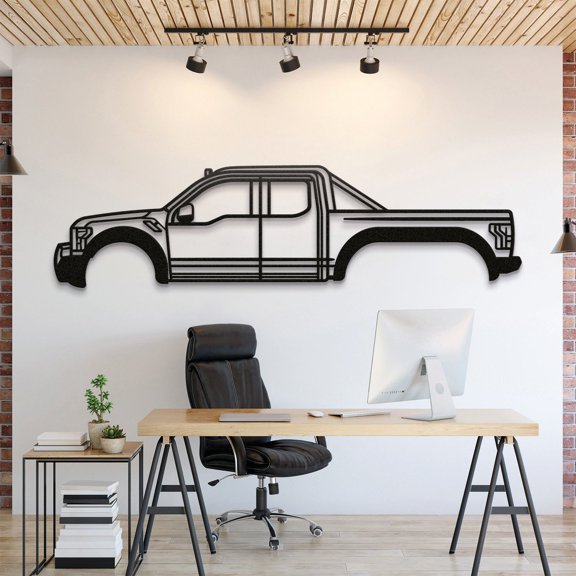 LaModaHome 2019 VelociRaptor 6x6 Metal Silhouette Wall Art