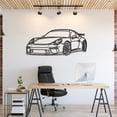 thumbnail image 1 of LaModaHome 911 GT3 Model 991 Front Angle Metal Silhouette Wall Art, 1 of 5