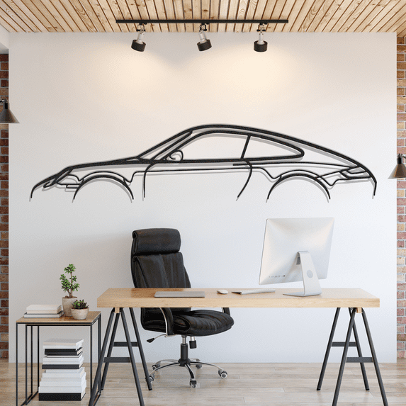 LaModaHome 911 Model 997 Metal Silhouette Wall Art