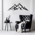 thumbnail image 1 of LaModaHome Abstract Mountain Art, Hiking Lovers Gift, Nature Inspired Metal Wall Decor, Home Office Accent, Unique Design for Modern Rustic InteriorsHome Decoration Gift -9.8"x26.6"/25x67.5cm, 1 of 5