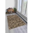 thumbnail image 1 of LaModaHome Area Rug Non-Slip - Brown Knitting Soft Machine Washable Bedroom Rugs Indoor Outdoor Bathroom Mat Kids Child Stain Resistant Living Room Kitchen Carpet 2.7 x 6.6 ft, 1 of 5