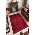 thumbnail image 1 of LaModaHome Area Rug Non-Slip - Red Classical Soft Machine Washable Bedroom Rugs Indoor Outdoor Bathroom Mat Kids Child Stain Resistant Living Room Kitchen Carpet 5.9 x 9.3 ft (111), 1 of 5