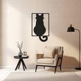 thumbnail image 1 of LaModaHome Cat Silhouette Metal Wall Art, Animal Love Themed Wall Decor, Perfect Christmas Gift, Elegant Home Accent with Cat Siluet PatternHome Decoration Gift -15.7"x26.8"/40x68cm, 1 of 5