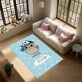 thumbnail image 1 of LaModaHome Cute Owl Baby Rug – Non-Slip Backing, Easy To Clean, Perfect For Nursery (63.0" x 137.8"), 1 of 8
