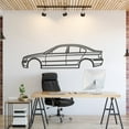 thumbnail image 1 of LaModaHome E46 Sedan Metal Silhouette Wall Art, 1 of 5
