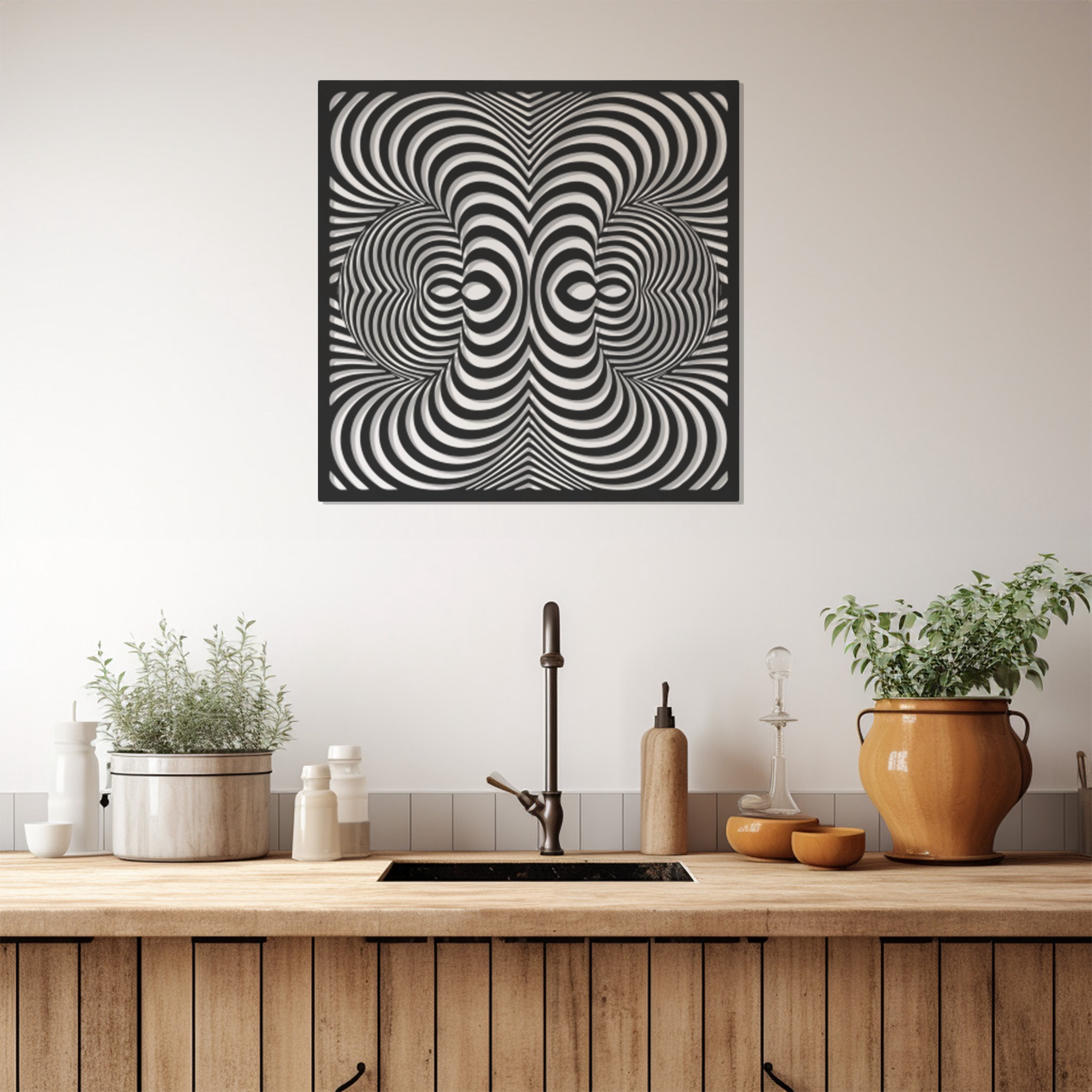 Curated visual reference: Fresh Look at Lamodahome Exclusive 3D Circle Moves Metal Wall Art