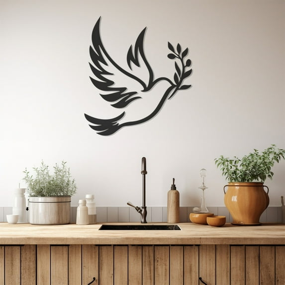 LaModaHome Exclusive Bird Line Art Metal Wall Art – Durable & Artistic Metal Wall Art for Home and Office Decor, Perfect for Any Interior Design Aesthetic