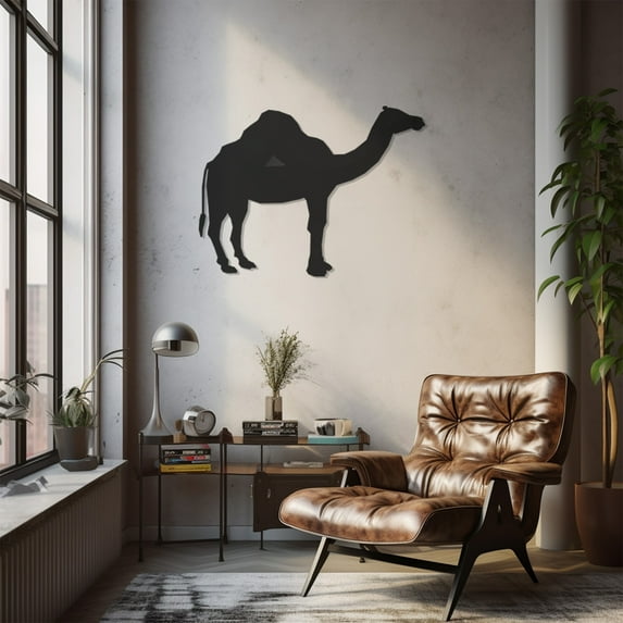 LaModaHome Exclusive Camel Metal Wall Art – Durable & Artistic Metal Wall Art for Home and Office Decor, Perfect for Any Interior Design Aesthetic