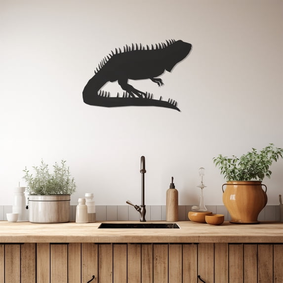 LaModaHome Exclusive Chameleon Metal Wall Art – Durable & Artistic Metal Wall Art for Home and Office Decor, Perfect for Any Interior Design Aesthetic