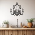 thumbnail image 1 of LaModaHome Exclusive Decorative Chandelier Metal Wall Art – Durable & Artistic Metal Wall Art for Home and Office Decor, Perfect for Any Interior Design Aesthetic, 1 of 5