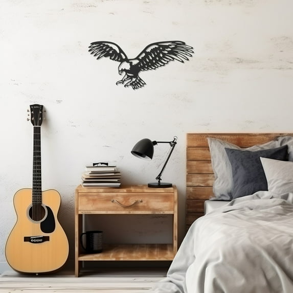LaModaHome Exclusive Eagle Metal Wall Art Decor – Durable & Artistic Metal Wall Art for Home and Office Decor, Perfect for Any Interior Design Aesthetic