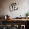 thumbnail image 1 of LaModaHome Exclusive Geometric Bull Figure Line Art Metal Wall Art – Durable & Artistic Metal Wall Art for Home and Office Decor, Perfect for Any Interior Design Aesthetic, 1 of 5
