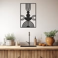 thumbnail image 1 of LaModaHome Exclusive Geometric Words Metal Wall Art – Durable & Artistic Metal Wall Art for Home and Office Decor, Perfect for Any Interior Design Aesthetic, 1 of 1