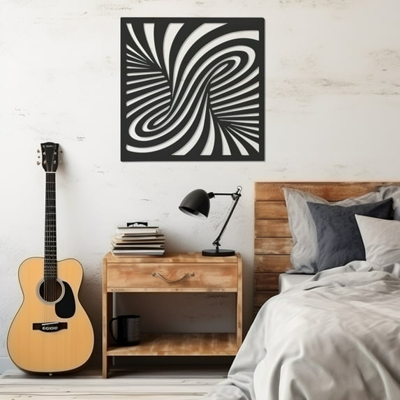 LaModaHome Exclusive Illusion 3D Metal Wall Art – Durable & Artistic Metal Wall Art for Home and Office Decor, Perfect for Any Interior Design Aesthetic