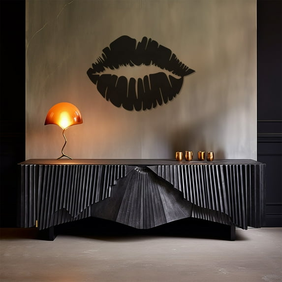 LaModaHome Exclusive Kiss Wall Art – Durable & Artistic Metal Wall Art for Home and Office Decor, Perfect for Any Interior Design Aesthetic