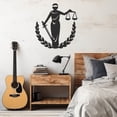thumbnail image 1 of LaModaHome Exclusive Lady Justice Figure Metal Wall Art – Durable & Artistic Metal Wall Art for Home and Office Decor, Perfect for Any Interior Design Aesthetic, 1 of 5