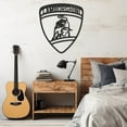 thumbnail image 1 of LaModaHome Exclusive Lamborghini Logo Metal Wall Decor – Durable & Artistic Metal Wall Art for Home and Office Decor, Perfect for Any Interior Design Aesthetic, 1 of 5