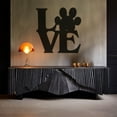 thumbnail image 1 of LaModaHome Exclusive Love Paw Lettering Metal Wall Decor – Durable & Artistic Metal Wall Art for Home and Office Decor, Perfect for Any Interior Design Aesthetic, 1 of 5