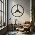 thumbnail image 1 of LaModaHome Exclusive Mercedes Logo Metal Wall Art Decor – Durable & Artistic Metal Wall Art for Home and Office Decor, Perfect for Any Interior Design Aesthetic, 1 of 5