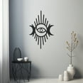 thumbnail image 1 of LaModaHome Exclusive Minimalist Eye And Moon Metal Wall Art – Durable & Artistic Metal Wall Art for Home and Office Decor, Perfect for Any Interior Design Aesthetic, 1 of 5