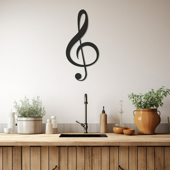 LaModaHome Exclusive Musical Note Metal Wall Art Decor – Durable & Artistic Metal Wall Art for Home and Office Decor, Perfect for Any Interior Design Aesthetic
