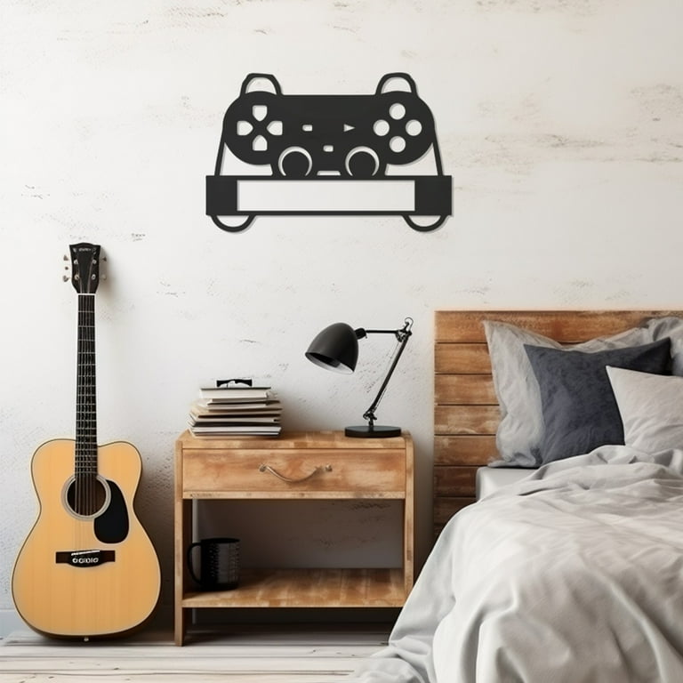 Lamodahome Exclusive PlayStation Controller Metal Wall Art Durable Artistic Metal Wall Art for Home and Office Decor Perfect for Any Interior