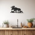 thumbnail image 1 of LaModaHome Exclusive Silhouette Metal Wall Decor With Deer And Fawns In The Mountain – Durable & Artistic Metal Wall Art for Home and Office Decor, Perfect for Any Interior Design Aesthetic, 1 of 5