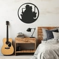 thumbnail image 1 of LaModaHome Exclusive Silhouette Of Man Playing Instrument Metal Wall Art Decor – Durable & Artistic Metal Wall Art for Home and Office Decor, Perfect for Any Interior Design Aesthetic, 1 of 5