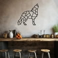 thumbnail image 1 of LaModaHome Exclusive Wolf Metal Wall Decor Made With Geometric Abstract Patterns – Durable & Artistic Metal Wall Art for Home and Office Decor, Perfect for Any Interior Design Aesthetic, 1 of 5
