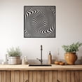 thumbnail image 1 of LaModaHome Exclusive Zebra Pattern Illusion Metal Wall Art – Durable & Artistic Metal Wall Art for Home and Office Decor, Perfect for Any Interior Design Aesthetic, 1 of 5