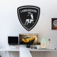 thumbnail image 1 of LaModaHome Lamborghini Metal Car Emblem, 1 of 5