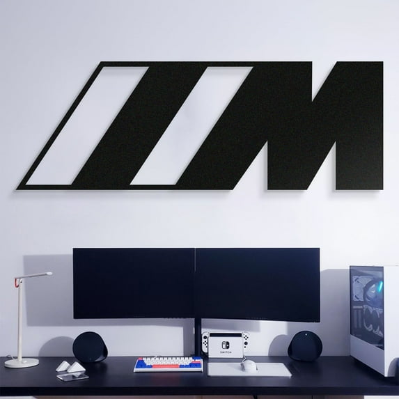 LaModaHome M Metal Car Emblem