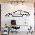 thumbnail image 1 of LaModaHome Mitsubishi Eclipse GS 1992 Metal Silhouette Wall Art, 1 of 1