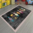 thumbnail image 1 of LaModaHome Non-Slip Rug Fish Design Rug Washable Mat Child Stain Resistant Living Room Kitchen Carpet - Size: 4,9X2,6ft(150X80cm), 1 of 5