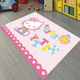 thumbnail image 1 of LaModaHome Non-Slip Rug Hello Kitty Kawaii Rug: Anime-Inspired Washable Mat Child Stain Resistant Living Room Kitchen Carpet - Size: 6,6X5,3ft(200X160cm), 1 of 5